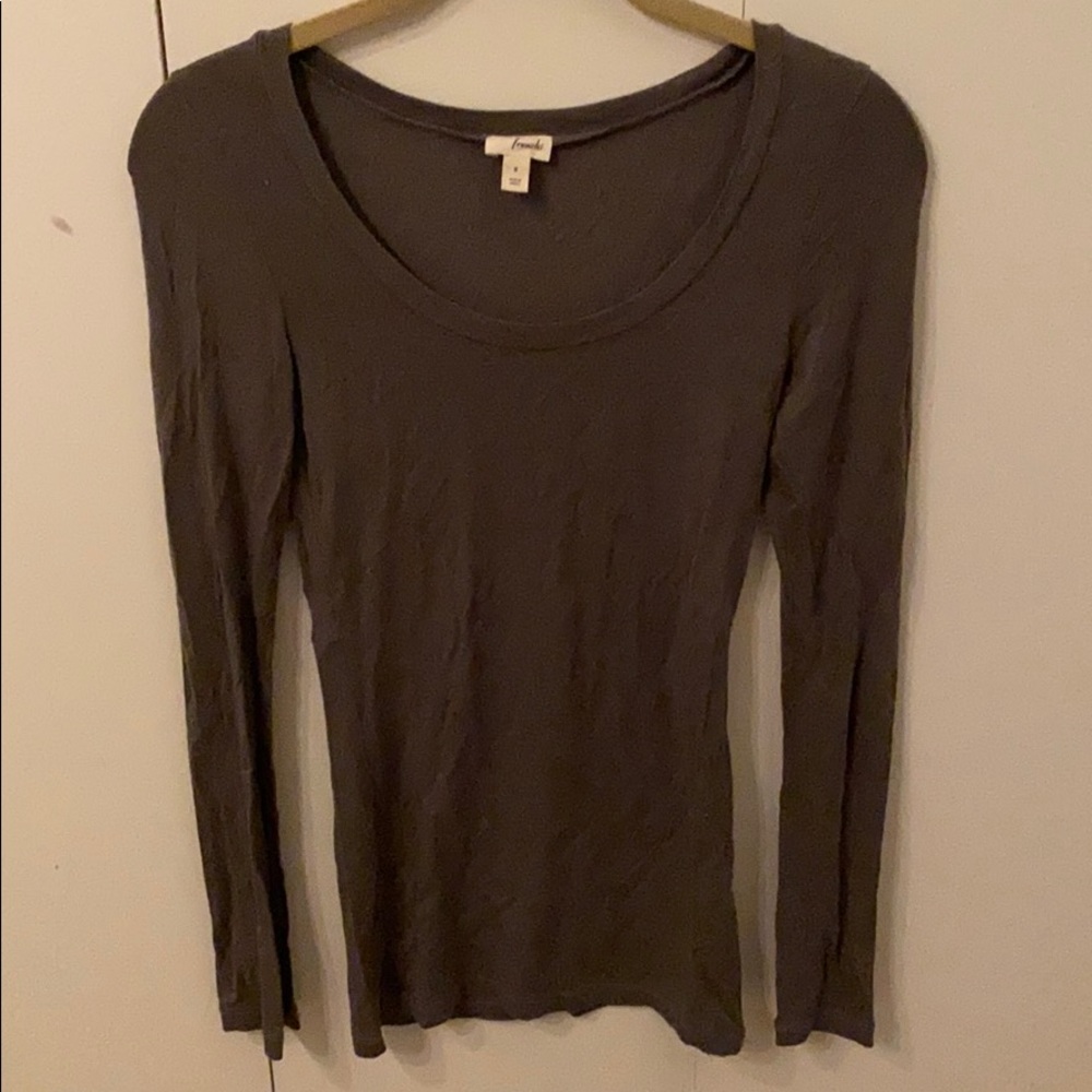 Frenchi grey long sleeve shirt. Size small